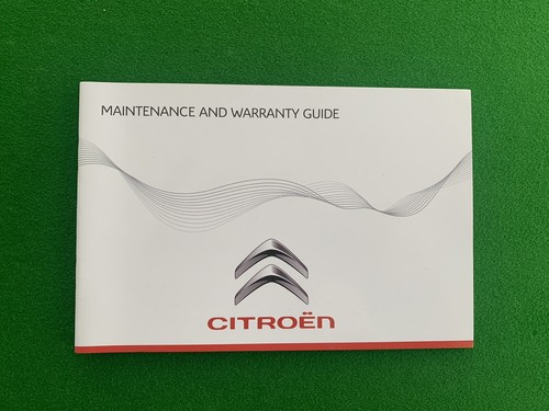 Citroen service book for all - book,