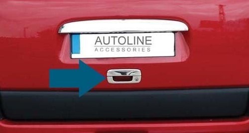 Chrome rear door handle - rear,