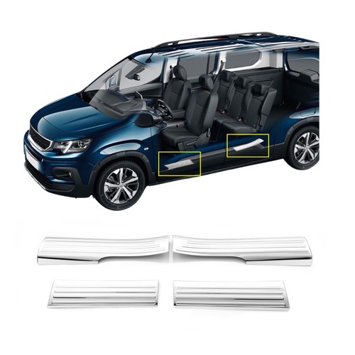 Chrome door sill - door, protector